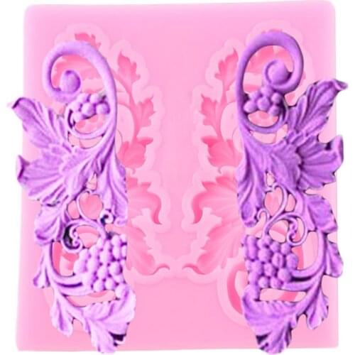 Sugarcraft Vintage Relief Border Silicone Mold European Cake Border Fondant Mould Cake Decorating Tools Chocolate Gumpaste Molds