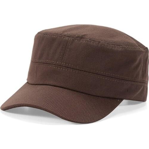 High Quality Adjustable Plain Caps For Women Men Vintage Army Military Cadet Style Hat Breathable Sun Protective Casual Cap