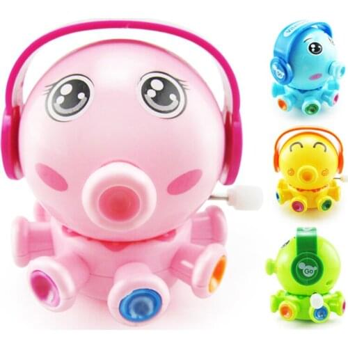 Funny Octopus Clockwork Toys Boys Baby Kids Toys Classic Cute Cartoon Animals Squid Wind Up Educational Toys For Children Gifts