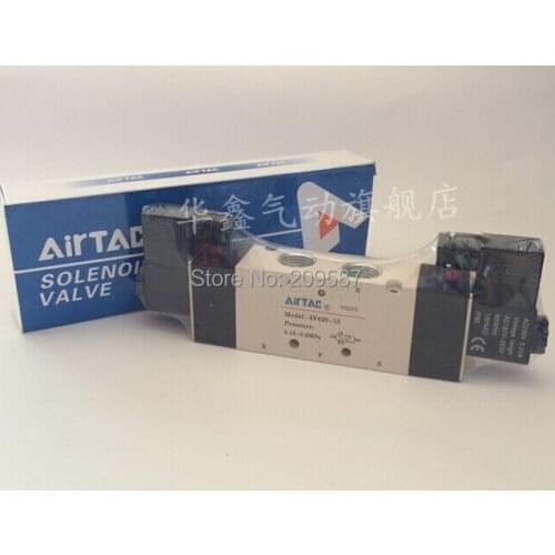 1x 4V420-15 5Ports2Position Double Solenoid Pneumatic Air Valve 1/2" BSPT AC220V