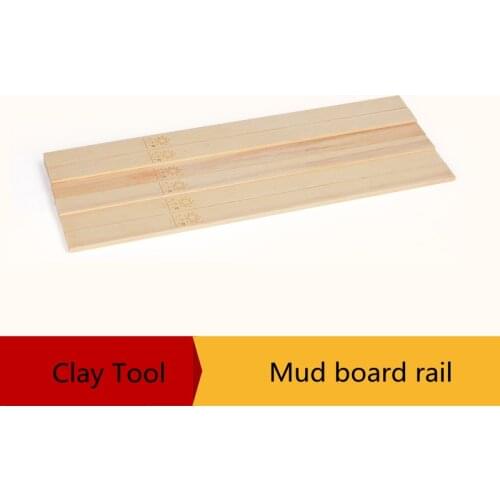 6PCS/SET Pottery tools teaching rolling mud stick guide ，Wood Guide ， Mudboard guide rail mudboard forming plate