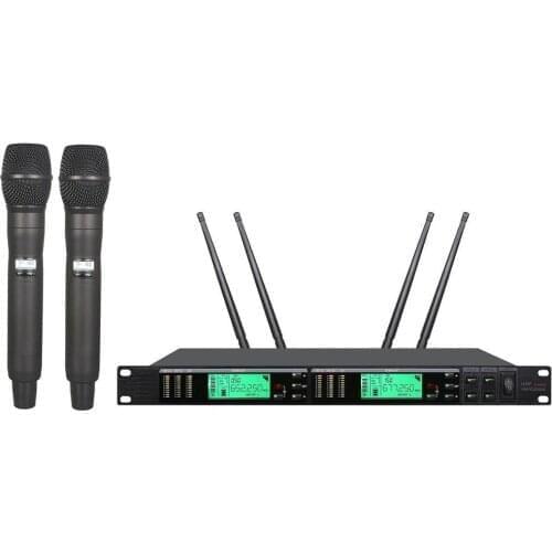 Bolymic Wireless Mic System for Microphone Sanson Wireless UHF True Diversity Long Range Cordless Vocal Stage Performance Singer