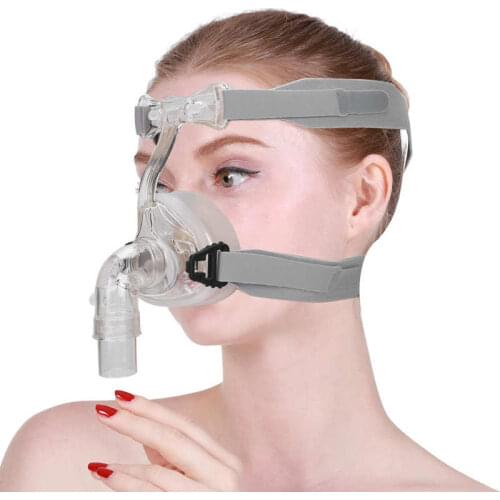 Breathing Machine Face Guard Head Belt Anti Snoring Nose Mask Silicone Universal Breathing Machine Accessories Help Easy Sleep