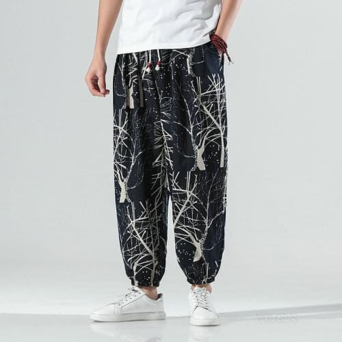 Mens Joggers Leggings Pants Man Black Cotton Comfortable Pant Summer Casual Streetwear Loose Trouser Japanese Male Sweatpants