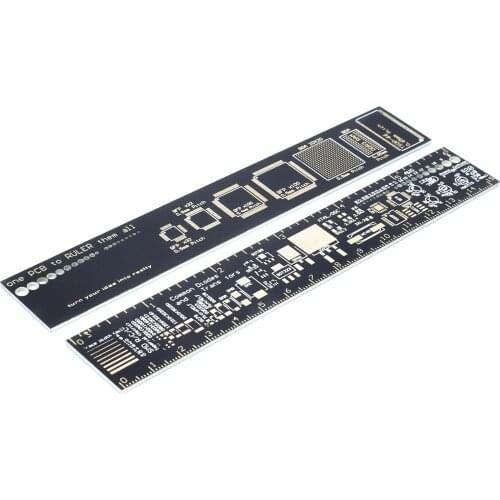 10PCS PCB Ruler For Electronic Engineers For Geeks Makers For Fans PCB Reference Ruler PCB Packaging Units v2-6 I72 PCB Rule