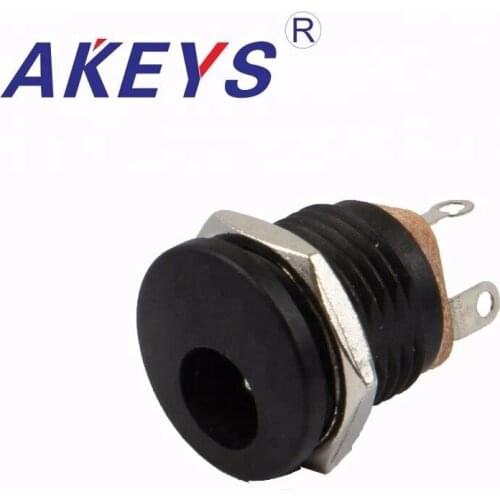 10 PCS DC-022M 5.5MM*2.1MM/2.5MM DC power socket jack with screw nut connector DC plug