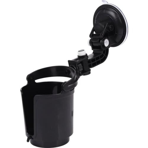 Car Auto Black 9.5cm Drink Can Cup Bottle Adjustable Holder Bracket