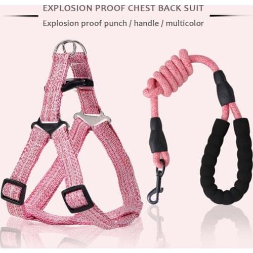 Adjustable Rope Dog Leash Pet Accessories Goods For Pets Harness Chihuahua Tactical Harness And Leash Set For Small Medium Dog