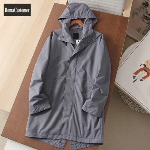 Мужские тренчи с капюшоном RomaCustomer China At AliExpress
