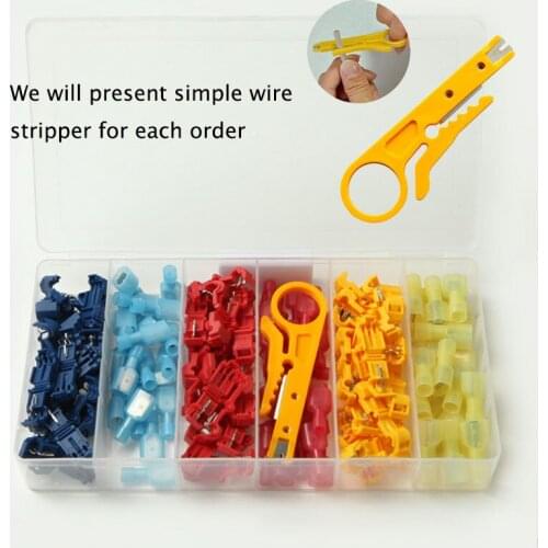 Wire Cable Connectors Terminals Crimp Scotch Lock Quick Splice Electrical /quick connect wire Crimp Kit Tool Set T-shape