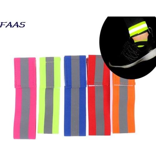 Reflective Bands Elasticated Armband Wristband Ankle Leg Straps Safety Reflector Tape Straps for Night Jogging Walking Biking