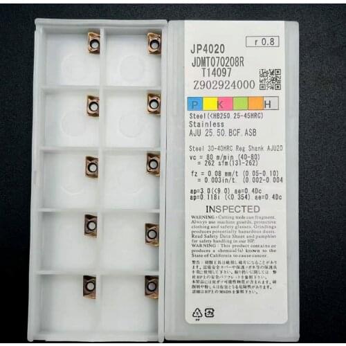 JDMT070204 JDMT070208 CNC lathe milling cutter carbide insert CNC machine tool can process high-quality stainless steel