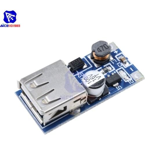 DC-DC USB Step-up Power Boost Module 0.9V-5V to 5V 600mA PFM Control Mini Mobile Booster