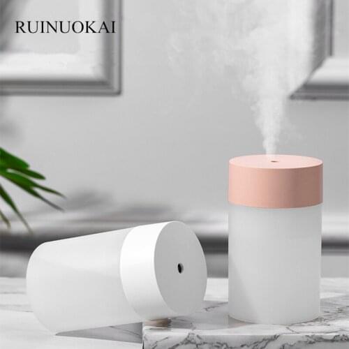 Home Appliances USB Humidifier Simple 280ml Ultrasonic Cool Mist Aroma Air Oil Diffuser Romantic Warm LED Lamp Humidificador