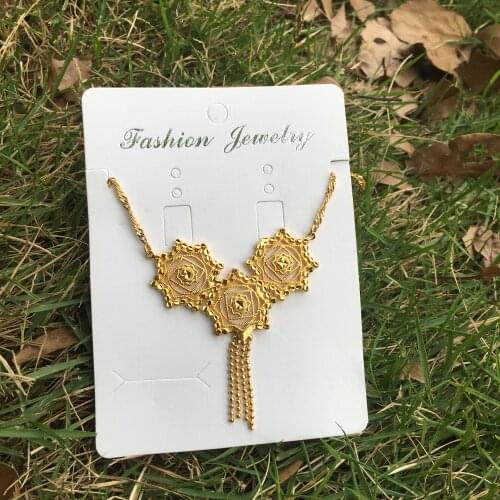 Ethlyn Vintage Bohemia Style Fashion Jewelry Gold Color Coin Pendants Statement Necklace Africa Jewelry Ethiopian Luck Gift