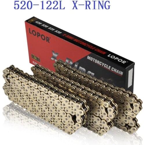 520-122L X-Ring Oil Seal drive chain contains a connector for KTM Aprilia Betamotor Cagiva Husaberg Husqvarna Kawasaki HONDA