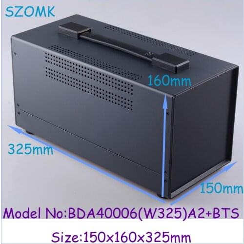 1pcs)150x160x325mm steel metal enclosure for electronics control box switch box iron electronics box project box pcb holder