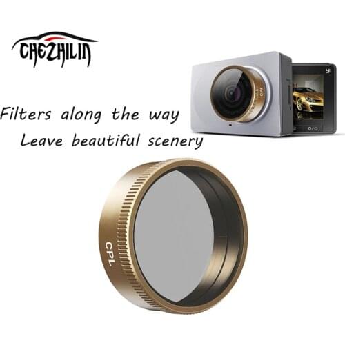 For the original Mi Yi car Dvr camera lens filter CPL elimination reflection/xiaomi Yi Windscreen suction cup bracket 1pcs