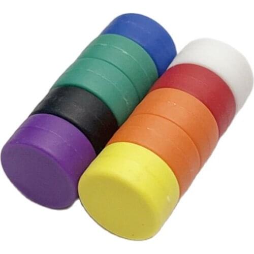 10Pcs Dia12.7x6.2mm Memo Message Colorful Presentation Whiteboard Round Strong Button Magnet