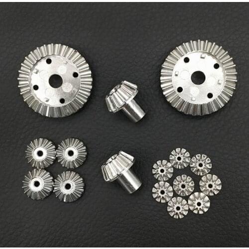 16Pcs 12T 24T 30T XY-12018 Metal Drive Motor Gear Planet Diff Reducation Gears Parts For WLtoys 12428 12423 RC Car Model