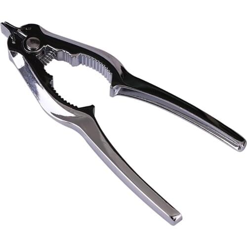 2 In 1 Crab Clamps Scallop Opener Metal Scallop Shell Opener With Spring Clam Pliers Head Texture Design Good Anti-Skid Effect