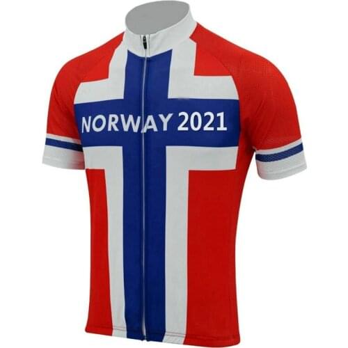 2021 Norway Cycling Jersey Tops Summer Racing Bicycle Clothing Ropa Ciclismo Short Sleeve Mtb Bike Jersey Shirt Maillot Ciclismo