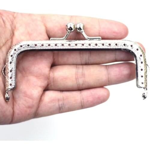 30PCS Wholesale 10.5cm Square Metal Purse Frames Kiss Clasps Clutch Buckle Handbag Handle DIY Luggage Hardware Accessories