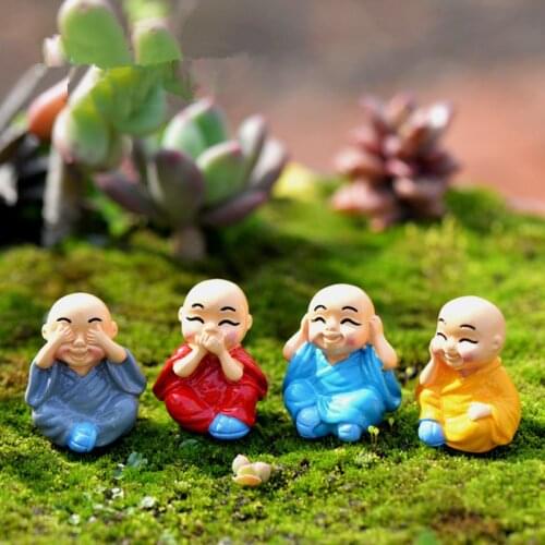 4Pcs/Set The Little Monk For Decorations Miniatures