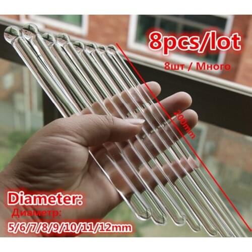 8pcs/set Diameter 5-12mm Glass penis plug urethral dilators sound,Catheter sounding sex toys for men urethra plug urethra rod