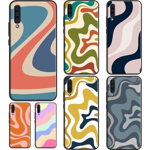 Liquid Swirl Abstract in Neutral Blue Grey Case For Samsung A32 A52 A72 A12 A42 A21S A11 A31 A41 A51 A71 A10 A50 A70 A20S A02S