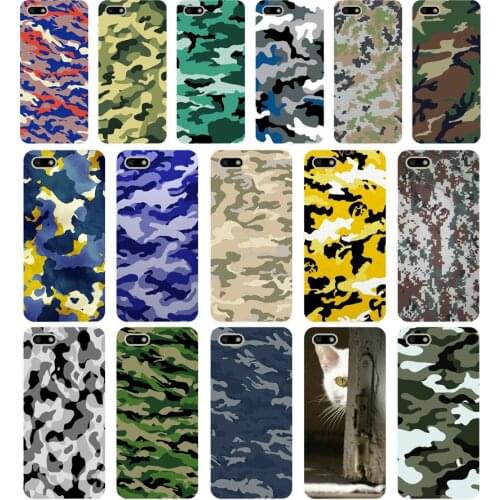 251H Camouflage Pattern Camo Army Soft Silicone Tpu Cover Case for huawei Honor 7a pro 7x play case