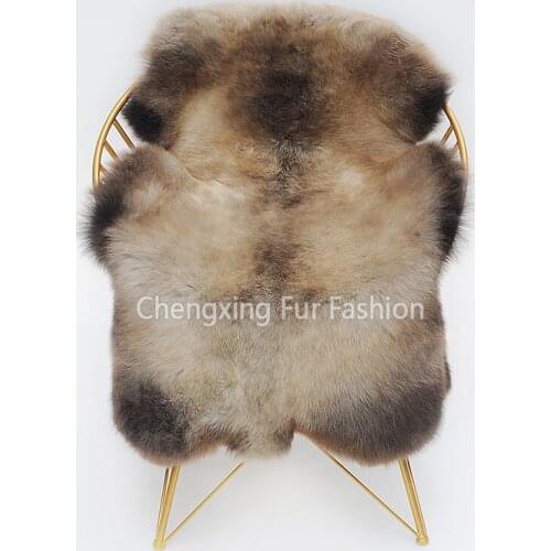 CX-D-151F Natural Colors Australian Sheepskin Hairy Carpet for Living Room Bedroom Area Rugs Mat