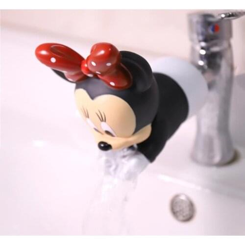 Disney Minnie Mickey Mouse Faucet Extender Water Saving Cartoon Faucet Extension Tool Children Washing Hands Bathroom Kitchen