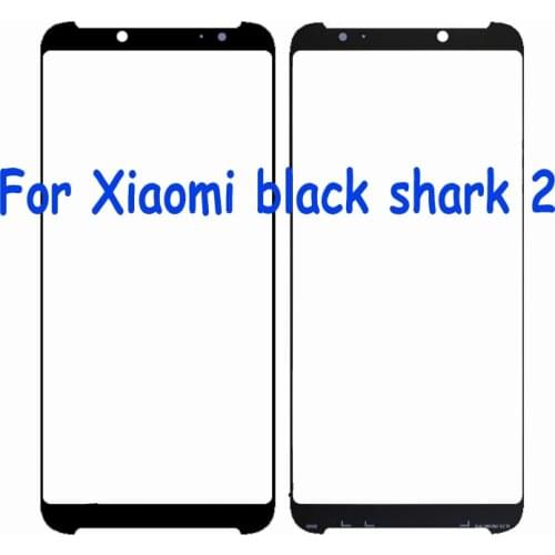 For xiaomi mi black shark 2 Front LCD Glass Lens touchscreen Touch screen Outer Screen blackshark 2 Glass without flex