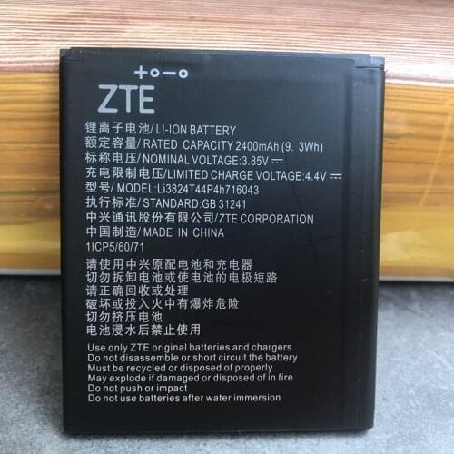 2020 New High Quality Original Li3824T44P4h716043 Battery For ZTE Blade A520 A521 BA520 A520C A603 BA603 2400mAh Batteries