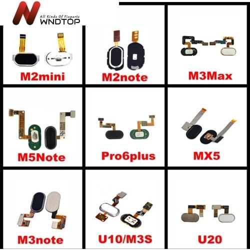 For Meizu MX5 Home Button M2 M3 M5 Note Fingerprint Touch ID Sensor Recognition Flex Cable Ribbon For Meizu MX5 Button