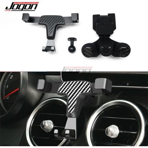 CUSTOM MADE Gravity Phone Holder Auto-Lock Firm Mount Cell Stand For Mercedes Benz C GLC Class W205 X253 C253 2016- 2019