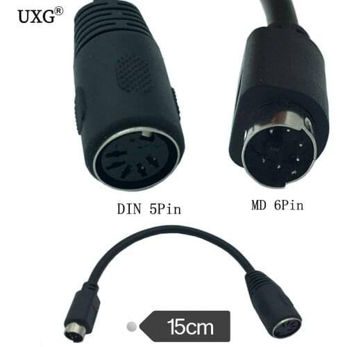 15cm DIN5 AT female to mini DIN6 MDIN6 PS/2 male Mac Mac keyboard adapter converter cable best price