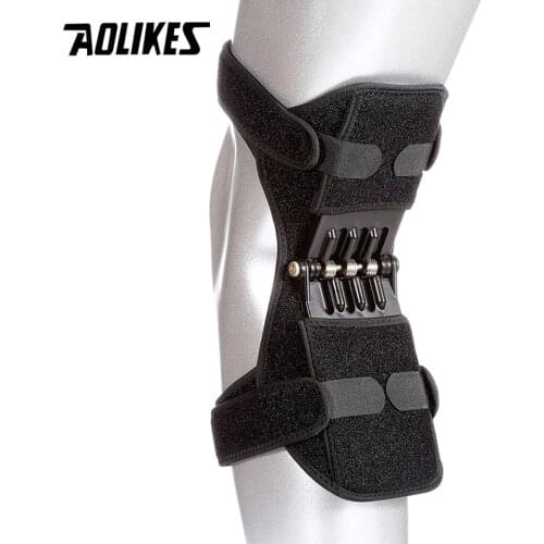 AOLIKES Joint Support Knee Pad Breathable Non-slip Lift Pain Relief For Knee Power Spring Force Stabilizer Knee booster For Elde