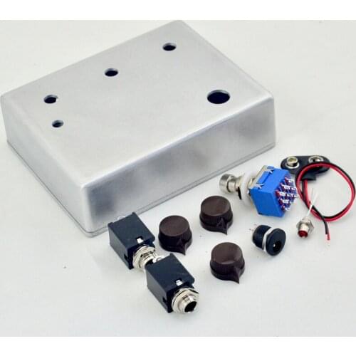 New arrival Guitar Effects Pedal Kits(3PDT 9-PIN Effect Pedal Switch with 1590BB pr-drilled enclosure for klon pedal