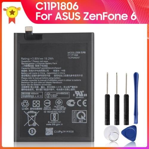 Genuine Replacement Battery C11P1806 for ASUS ZenFone 6 ZS630KL I01WD 5000mAh 100% Original Battery