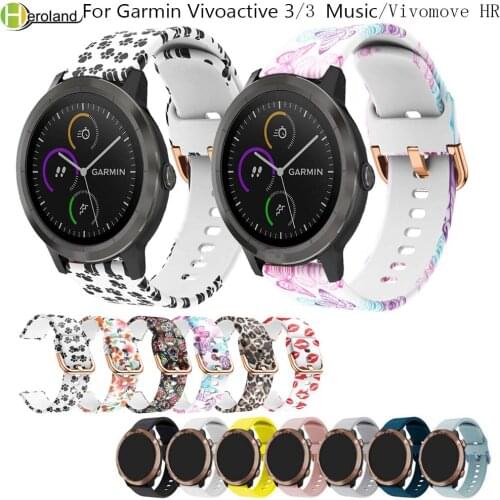 Watchbands Original strap for Garmin Vivoactive 3 /vivoactive 3 music/For Samsung Gear Sport S4 soft silicone Smart Wristbands