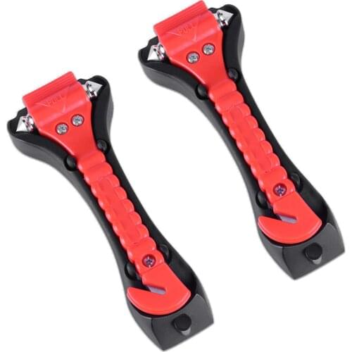 Petutu Car Emergency Escape Tool 3 Pack, Safety Hammer, Car Window Glass Breaker with Seat Belt Cutter