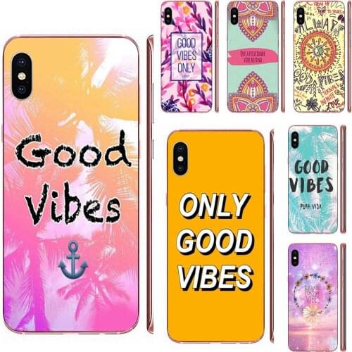Positive Good Vibes Only Love Happy For Samsung Galaxy Note 8 9 10 Pro S4 S5 S6 S7 S8 S9 S10 S11 S11E S20 Edge Plus Ultra