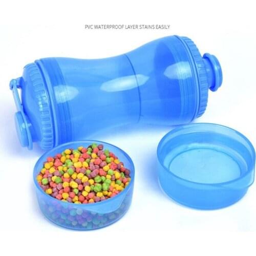 Portable Food Container Travel Dog Water Bottle 2 In 1 Water And Food Dispenser Leak Proof Cats Small Pets Feeding Supplies