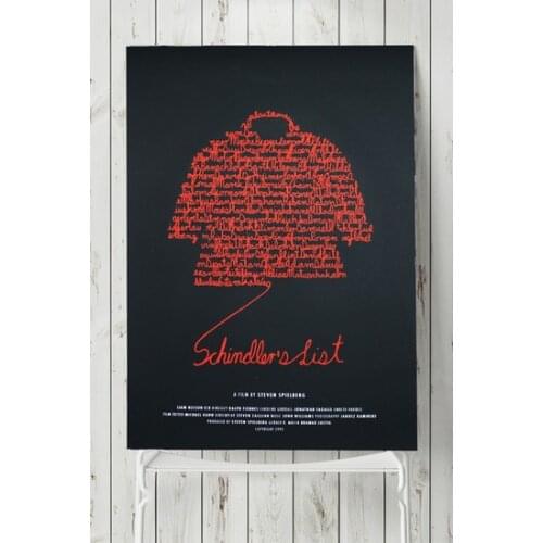 Postermanya Schindlers List Movie Poster Poster 50x70 cm wall graphics gráficos de parede настенная графика