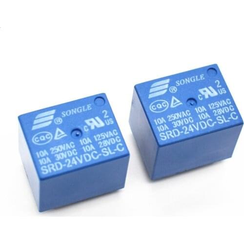 24V DC SONGLE Power Relay T73-24V SRD-24VDC-SL-C PCB Type