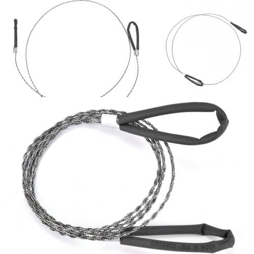 Manual Hand Steel Rope Chain Saw Practical Portable Emergency Survival Gear Steel Wire Kits Travel ToolsOutdoor Camping Hiking