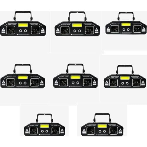 LED 3in1 Full Color Laser Light Laser Pattern Strobe Light Projector Party Holiday Bar Dance Stage Lighting Effect LED Laser