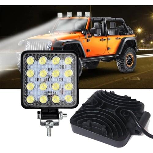 48W 16LED Wrok Light Led Bar LED Lightbar 3030 LED 16SMD For Car Truck Tractor SUV 4x4 Car Led Headlights Lighting Spot Work Bar